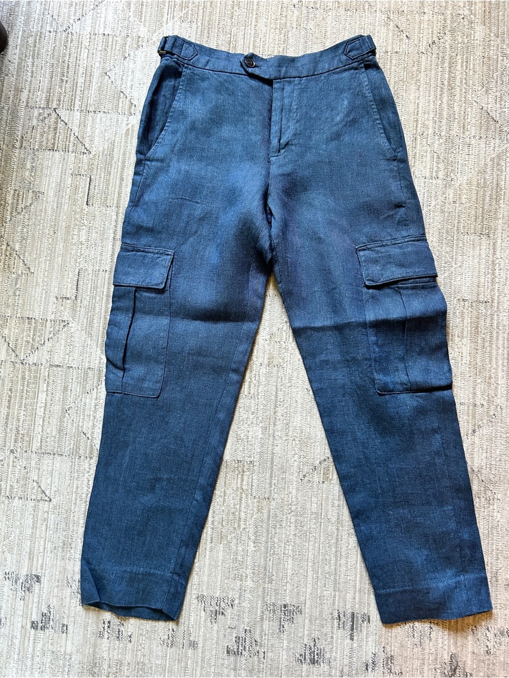 Banana Republic Linen Cargo Pants 0